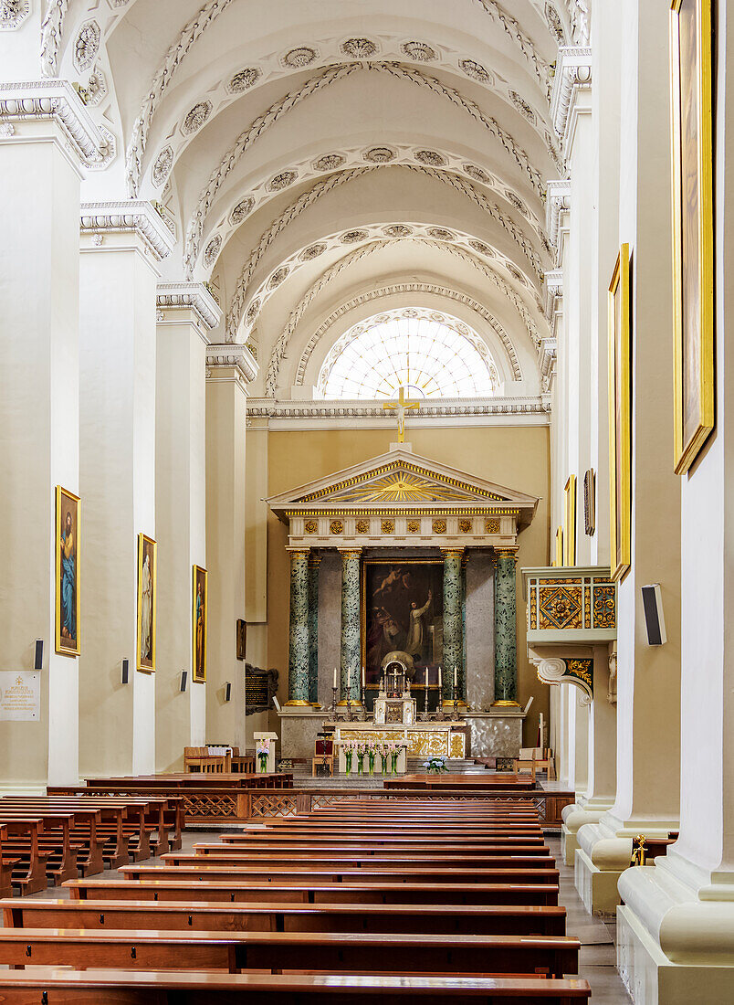 Kathedrale Basilika des Heiligen Stanislaus und Ladislaus, Innenraum, Altstadt, UNESCO-Weltkulturerbe, Vilnius, Litauen, Europa