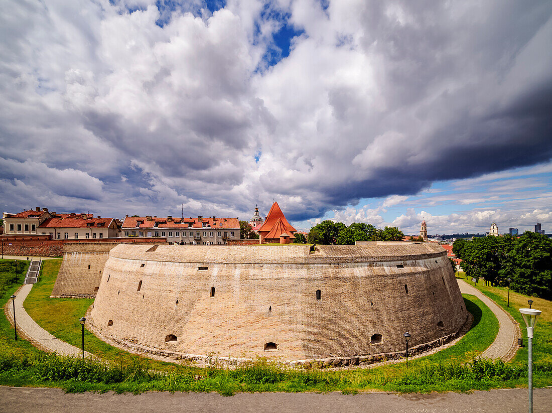 Bastion der Vilniuser Verteidigungsmauer, Altstadt, Vilnius, Litauen, Europa