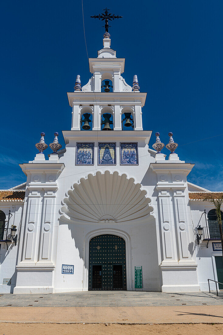 Santuario de Nuestra Senora del Rocio, El Rocio, UNESCO World Heritage Site, Donana National Park, Andalucia, Spain, Europe