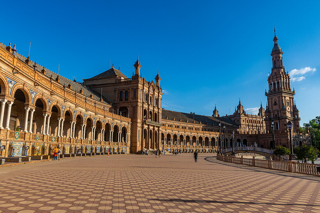 Plaza de Espana, Sevilla, Andalusien, Spanien, Europa