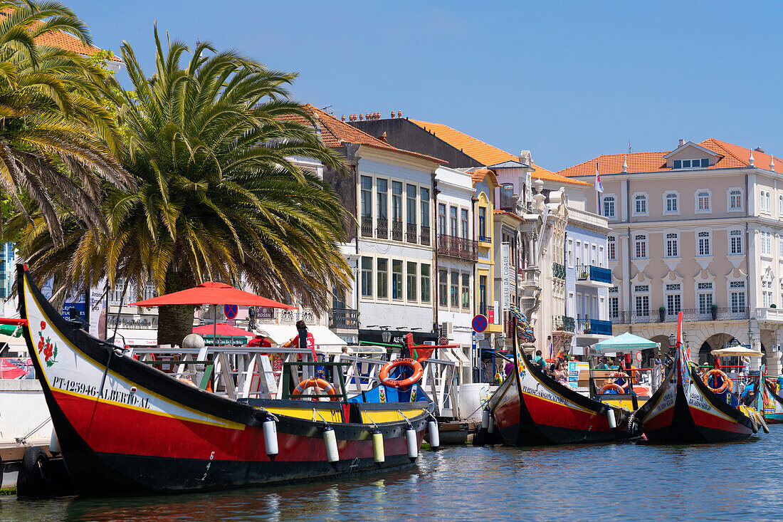 Aveiro boats, the Venice of Portugal, Aveiro, Centro, Portugal, Europe