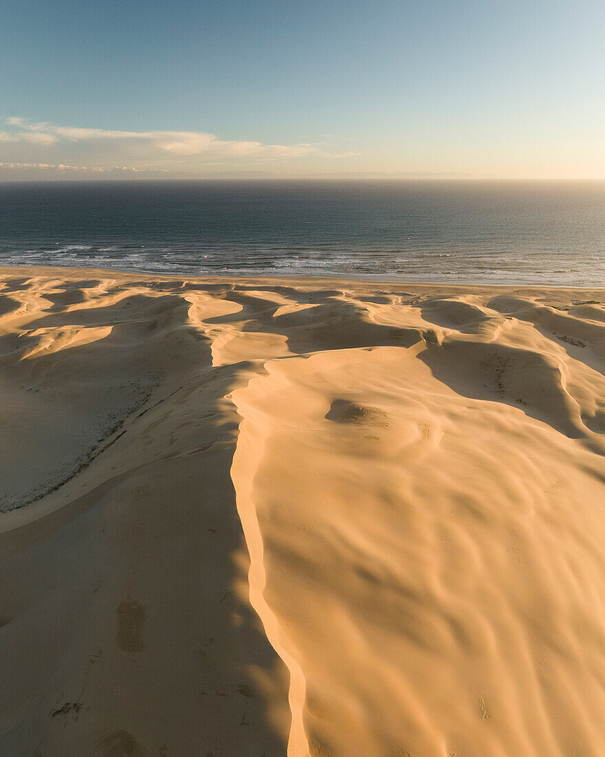 Aerial view of Sand Dunes, Addo Elephant National Park, Eastern Cape, South Africa, Africa