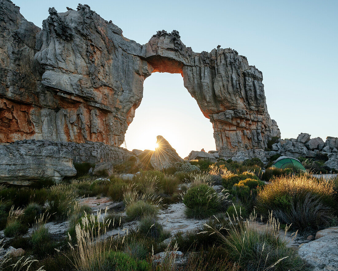 Sonnenaufgang am Wolfberg Arch, Cederberg Mountains, Westkap, Südafrika, Afrika