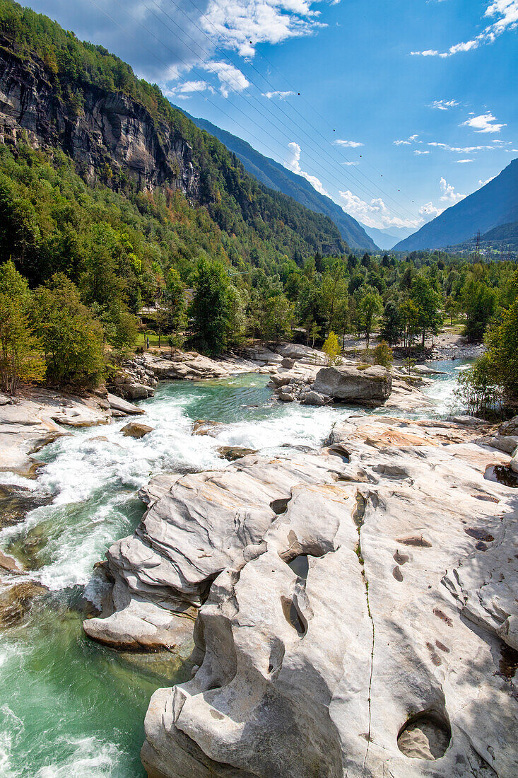 Der Wildbach Marmitte dei Giganti, Valle Antigorio, Dommodossola, Piemont, Italien, Europa