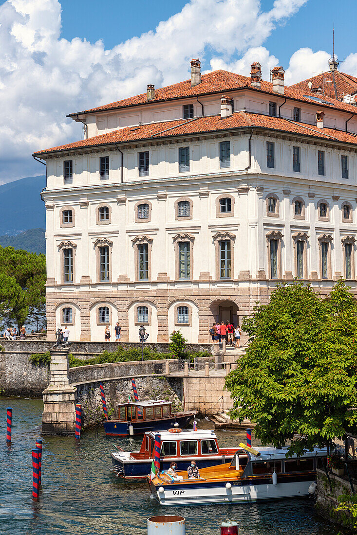 Palazzo Borromeo auf der Isola Bella, Isole Borromee, Lago Maggiore, Verbania Cusio Ossola District, Piemont, Italienische Seen, Italien, Europa