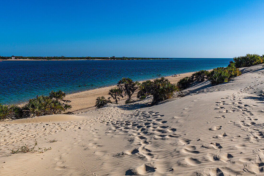 Strand von Shela, Insel Lamu, Kenia, Ostafrika, Afrika