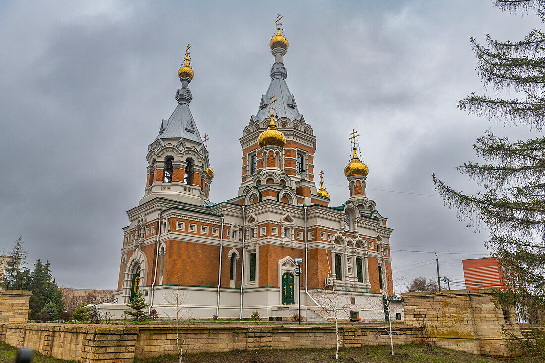 Orthodoxe Kathedrale, Uralsk, Kasachstan, Zentralasien, Asien