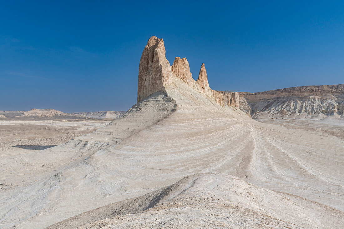 Bozzhira Canyon, Ustyurt plateau, Mangystau, Kazakhstan, Central Asia, Asia