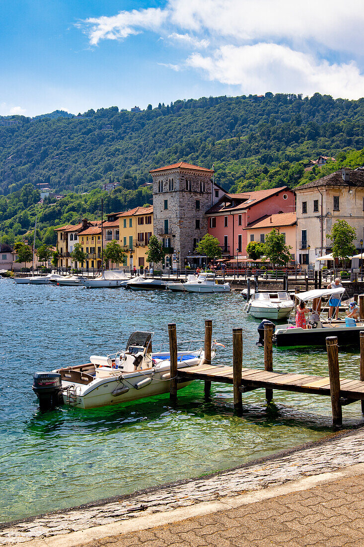 The small village of Pella, Orta lake, Novara district, Piedmont, Italian Lakes, Italy, Europe
