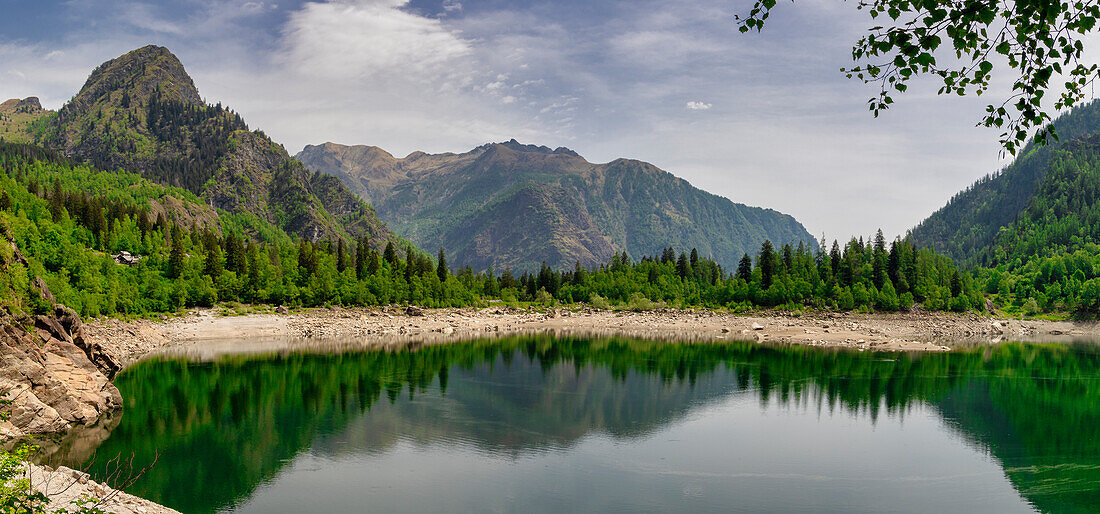 Antrona Lake, Antrona Valley, Verbano Cusio Ossola district, Piedmont, Italy, Europe