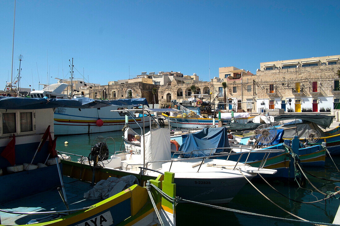 Marsaxlokk port, Malta, Mediterranean, Europe