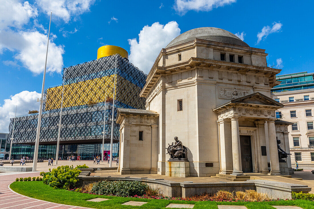 Hall of Memory War Memorial, Library of Birmingham, Centenary Square, Birmingham, England, United Kingdom, Europe