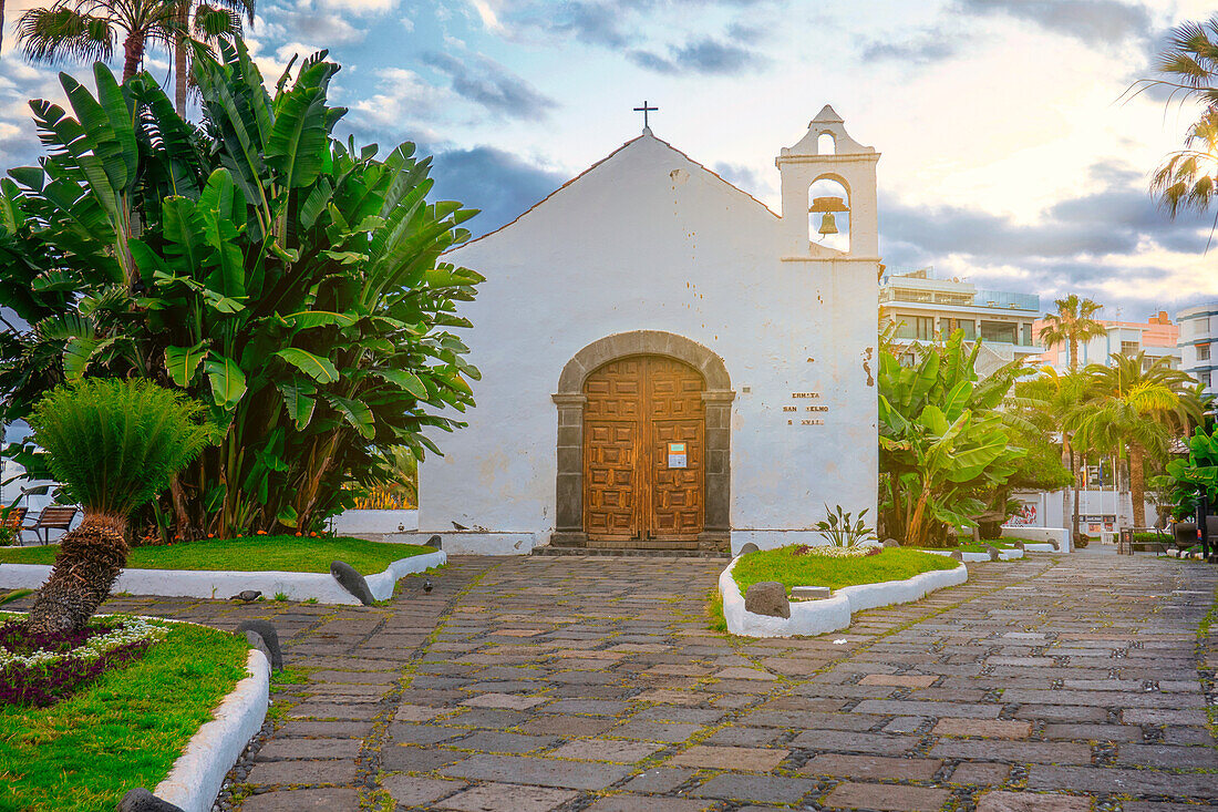 San Anselmo Church, Puerto de la Cruz, Tenerife, Canary Islands, Spain, Atlantic, Europe