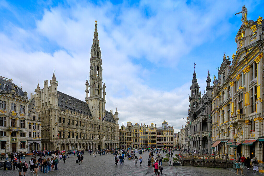 Berühmter Grand Place, UNESCO-Weltkulturerbe, Brüssel, Brabant, Belgien, Europa