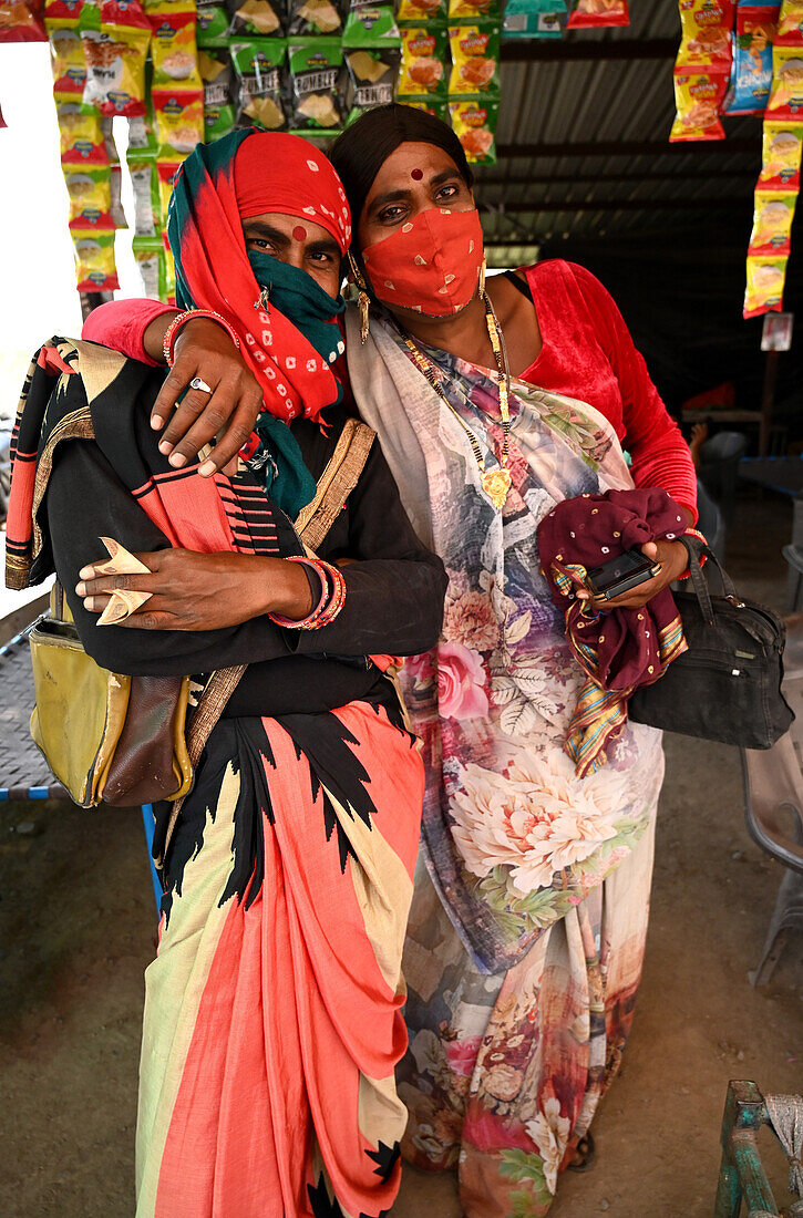 Two hijras, transgender people, at a … – License image – 13708194 ...