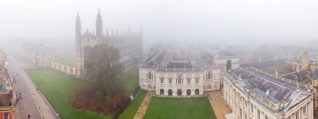 King's College Chapel, Old Schools and Senate House, from left to right, University of Cambridge, Cambridge, Cambridgeshire, England, United Kingdom, Europe