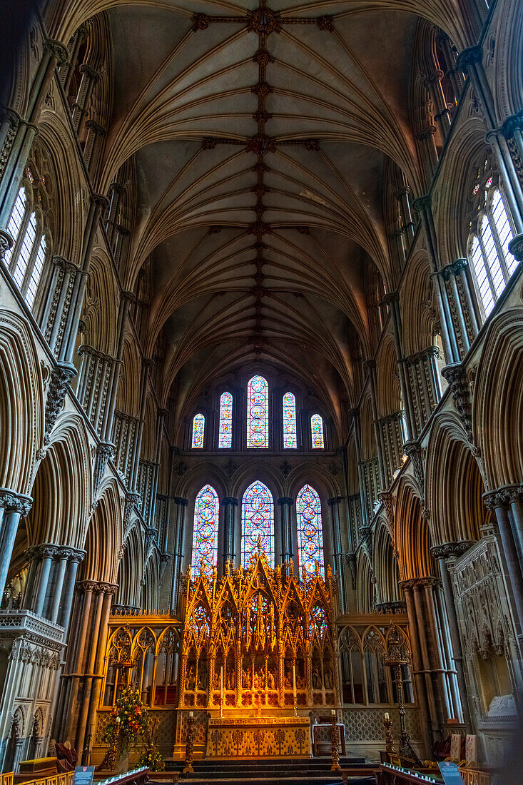 Interior, Ely Cathedral, Ely, Cambridgeshire, England, United Kingdom, Europe