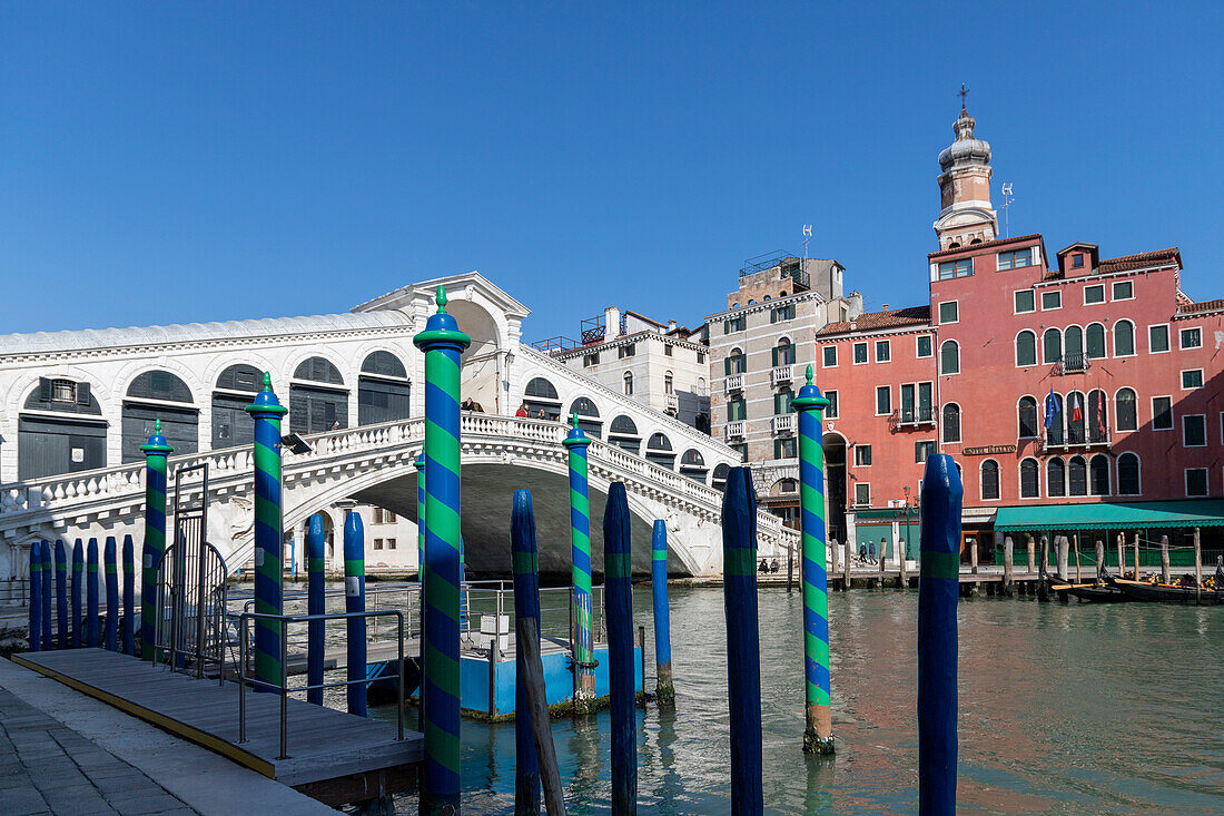 Rialto-Brücke, Venedig, UNESCO-Welterbe, Venetien, Italien, Europa