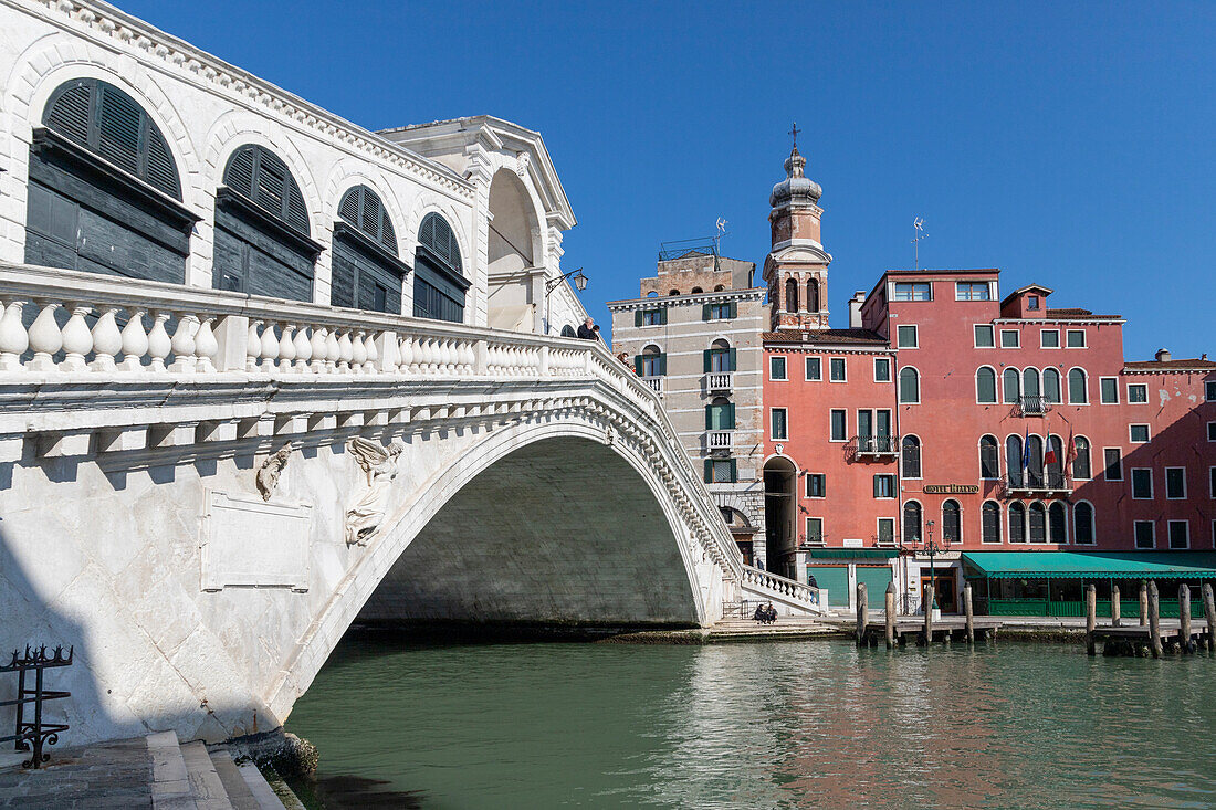 Rialto Bridge, Venice, UNESCO World Heritage Site, Veneto, Italy, Europe