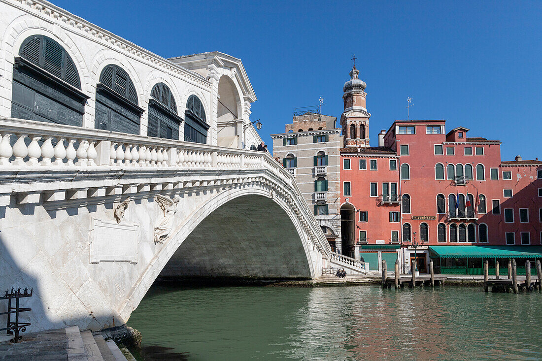 Rialto-Brücke, Venedig, UNESCO-Welterbe, Venetien, Italien, Europa