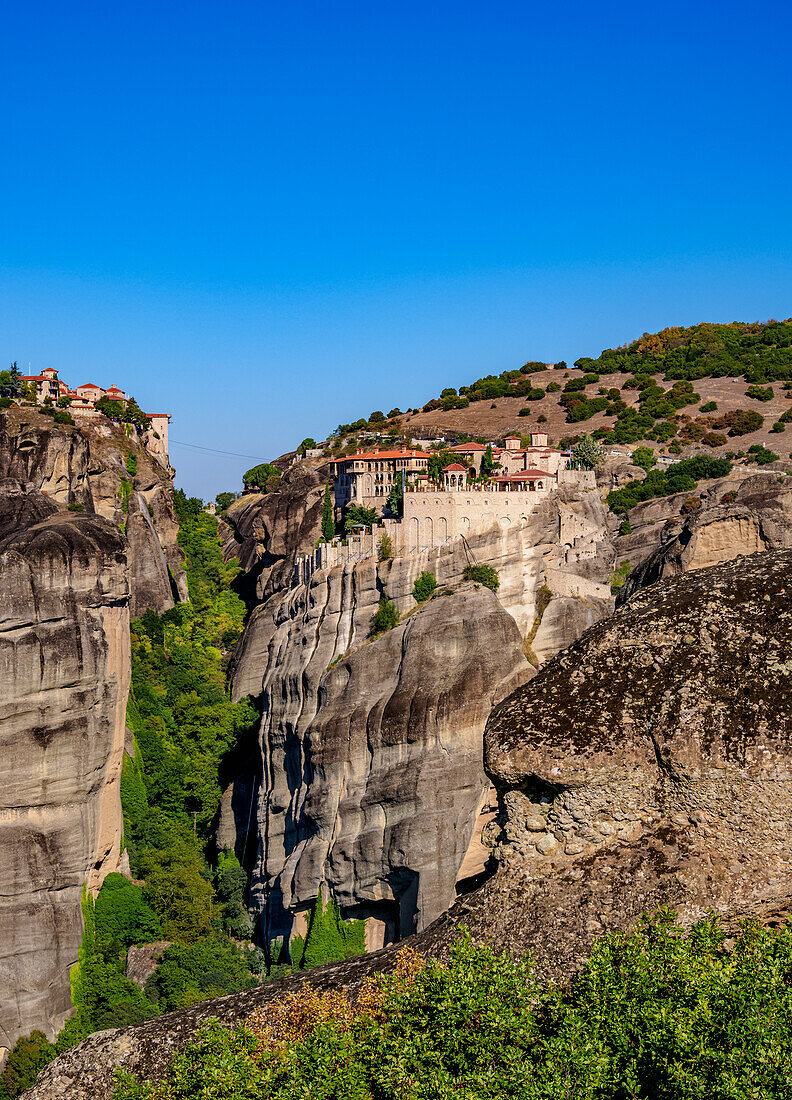 Varlaam-Kloster, Meteora, UNESCO-Weltkulturerbe, Thessalien, Griechenland, Europa