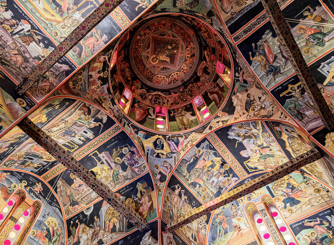 Kloster von Varlaam, Innenansicht, Meteora, UNESCO-Welterbe, Thessalien, Griechenland, Europa
