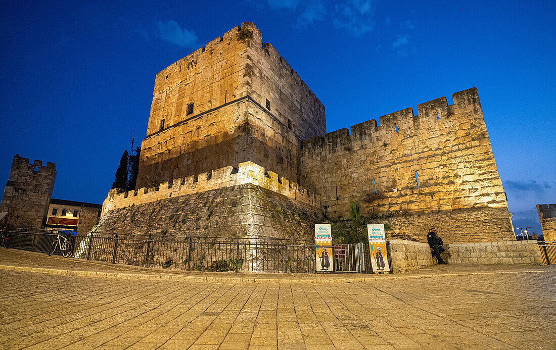 Ein Blick von der Seite des Jaffa-Tors, Jerusalem, Israel, Naher Osten