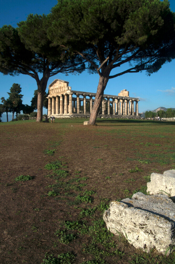 Temple of Athena, Paestum, UNESCO World Heritage Site, Province of Salerno, Campania, Italy, Europe