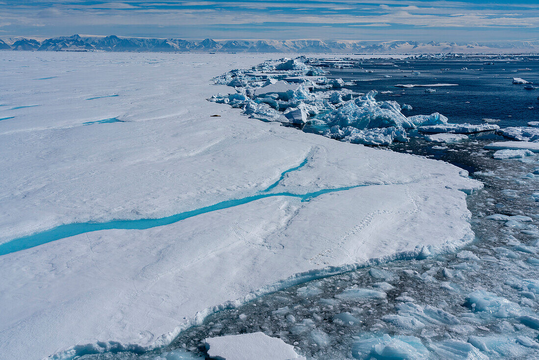 Larsen B Ice Shelf, Weddell Sea, Antarctica, Polar Regions