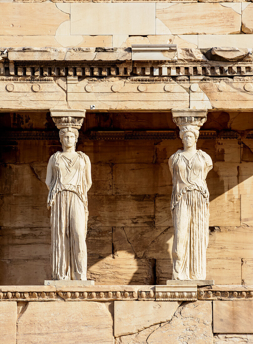 The Porch of the Maidens, Erechtheion, Acropolis, UNESCO World Heritage Site, Athens, Attica, Greece, Europe