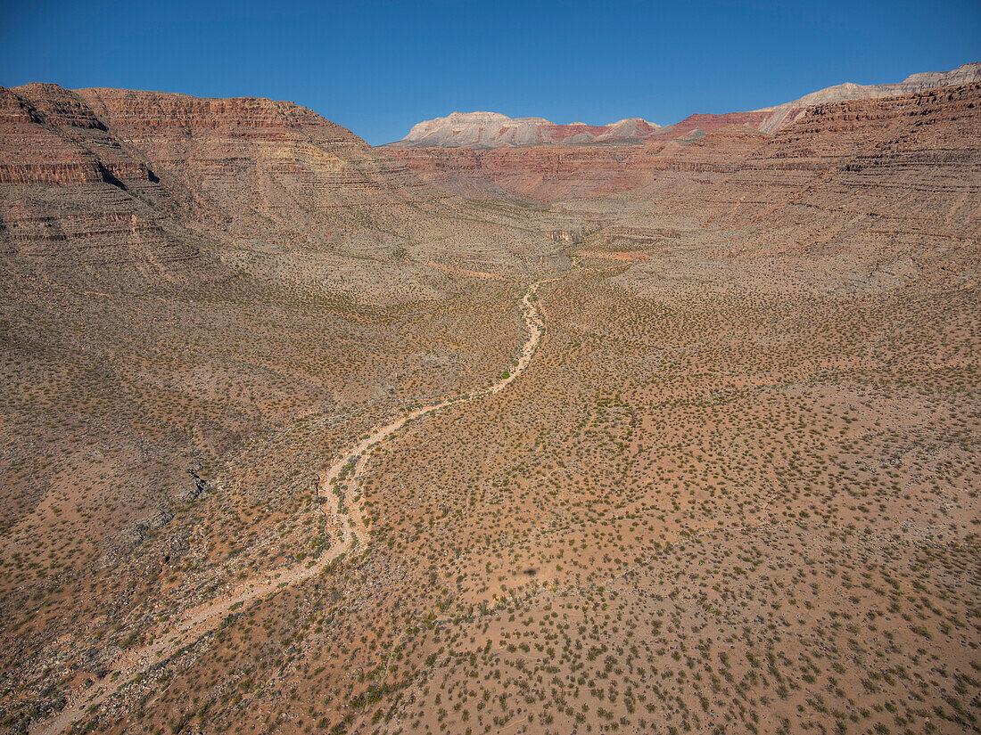 Blick von einem Flug zur Bar 10 Ranch, North Rim des Grand Canyon National Park, Arizona, Vereinigte Staaten von Amerika, Nordamerika