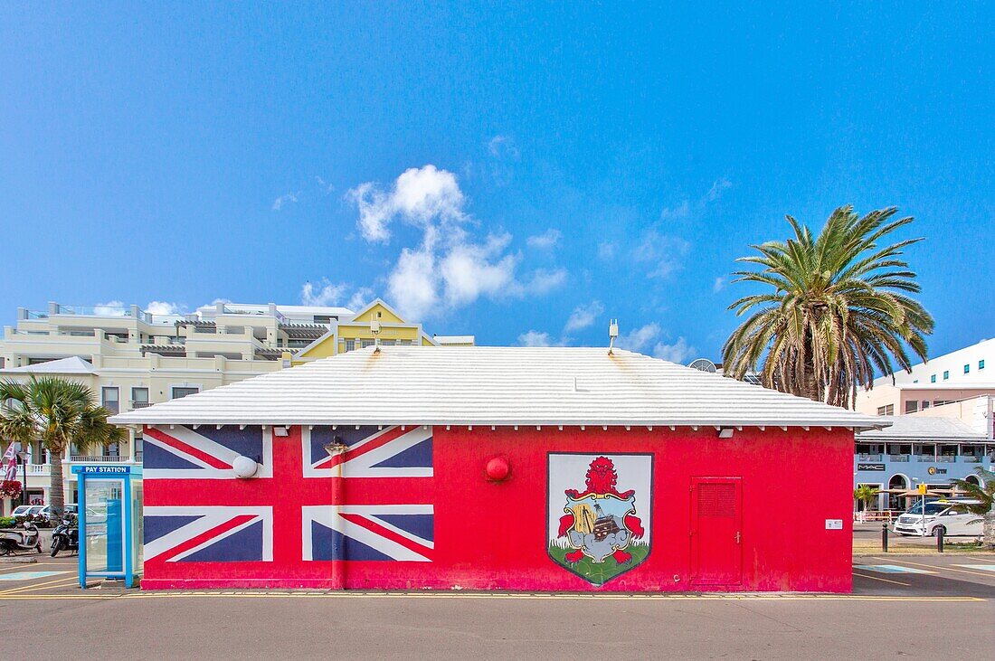 Patriotisches Gebäude in der Front Street, Hamilton, Bermuda, Atlantik, Mittelamerika