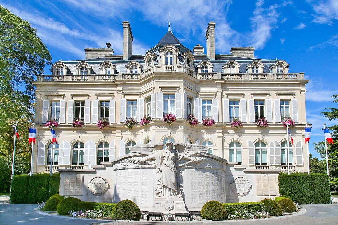 Das Hotel de Ville, Epernay, Zentrum der Champagnerherstellung, Marne, Frankreich, Europa