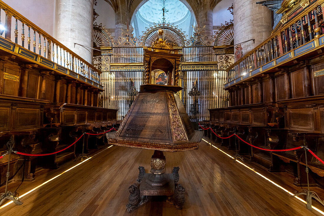 Goldener Altar, Kloster Yuso, UNESCO-Weltkulturerbe, Klöster von San Millan de la Cogolla, La Rioja, Spanien, Europa