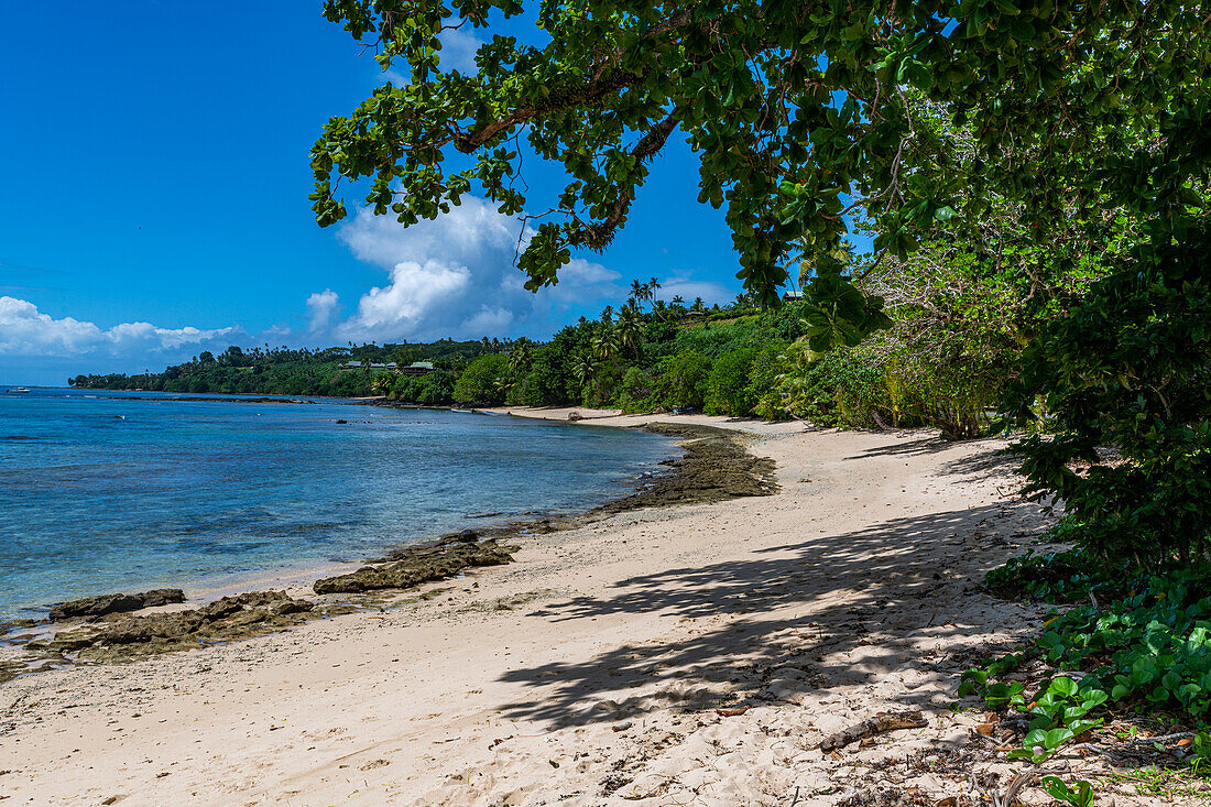 Weißer Sandstrand, Taveuni, Fidschi, Südpazifik, Pazifik