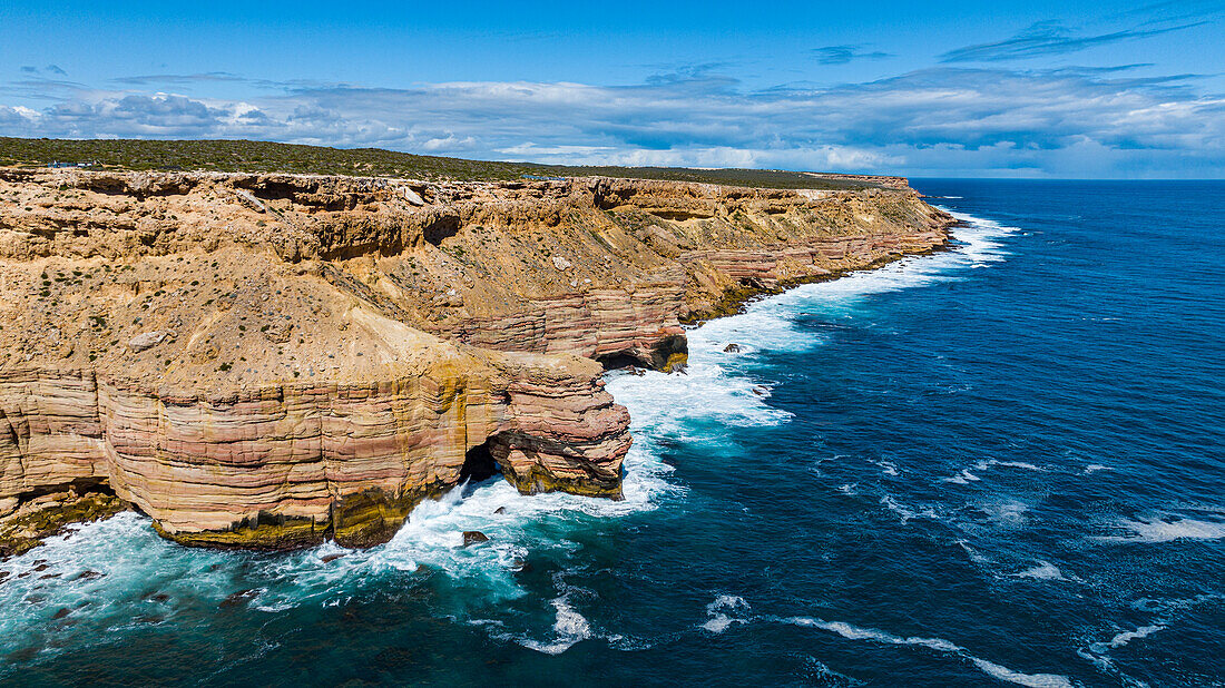 Aerial of the Kalbarri National Park, Western Australia, Australia, Pacific