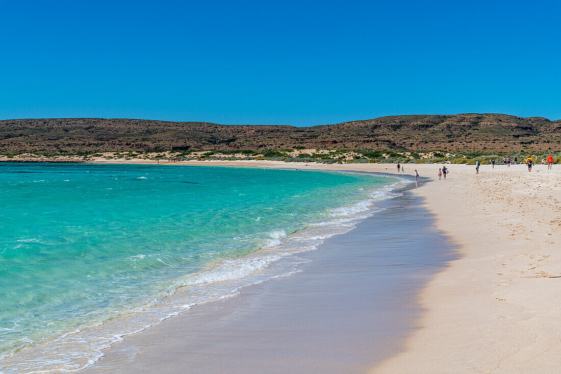 Weißer Sandstrand an der Turquoise Bay, Ningaloo Reef, UNESCO-Weltnaturerbe, Exmouth, Westaustralien, Australien, Pazifik