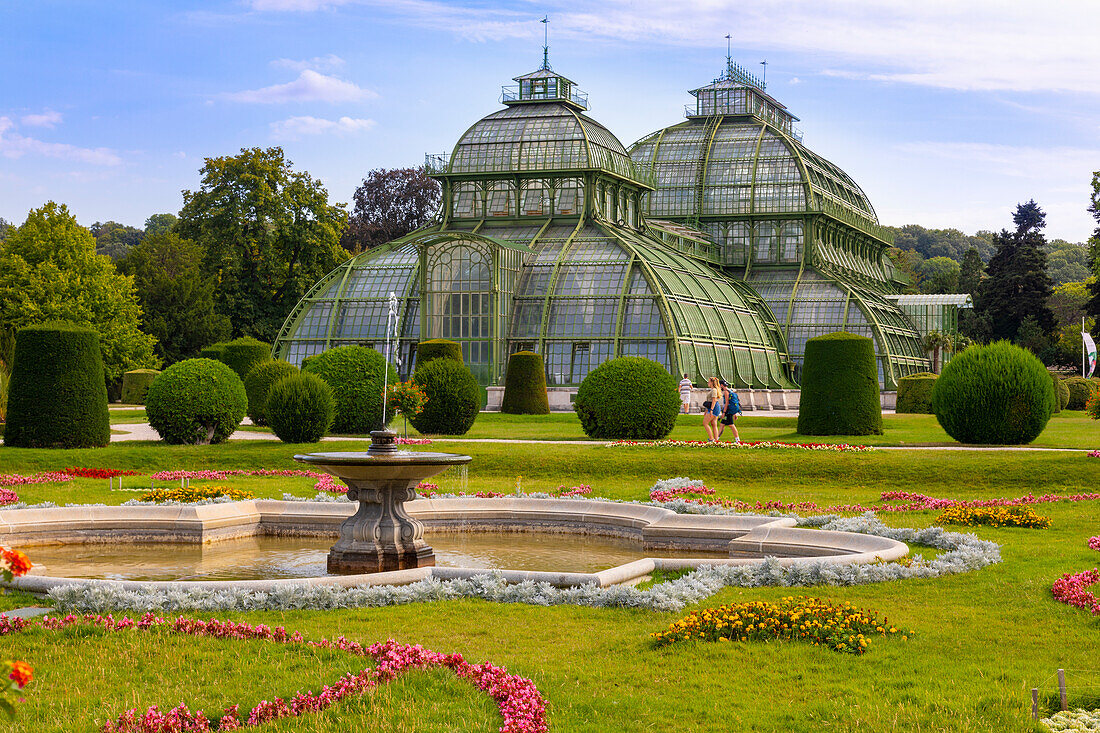 Palm House, Schloss Schonbrunn, Botanical Garden, UNESCO World Heritage Site, Vienna, Austria, Europe