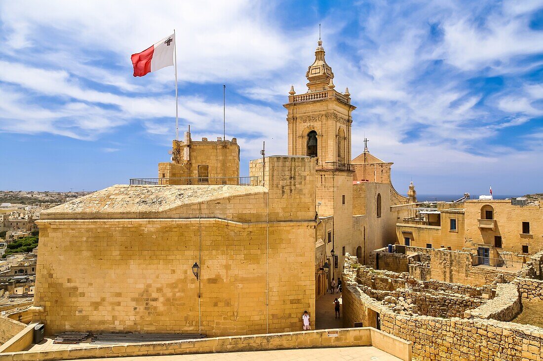 Kathedrale der Mariä Himmelfahrt, die Zitadelle, Victoria, Gozo, Malta, Mittelmeer, Europa