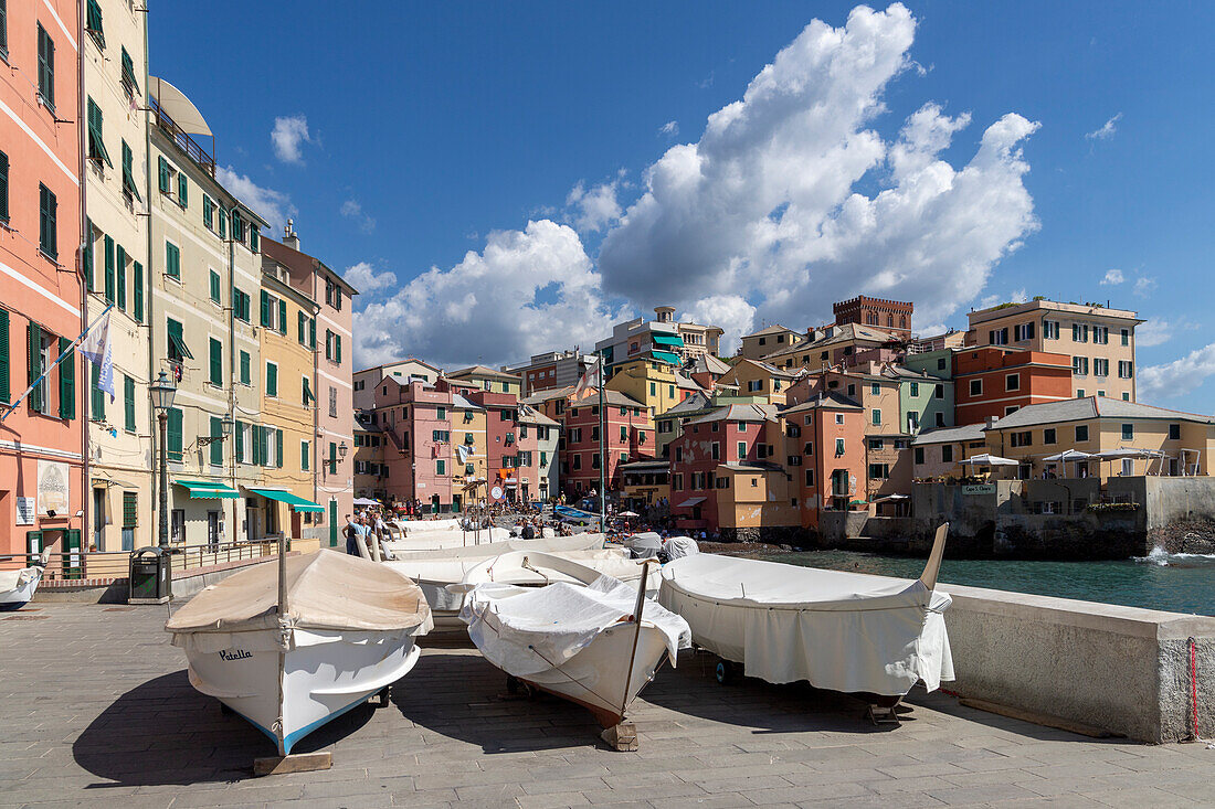 Das typische Boccadasse-Viertel, Genua, Ligurien, Italien, Europa