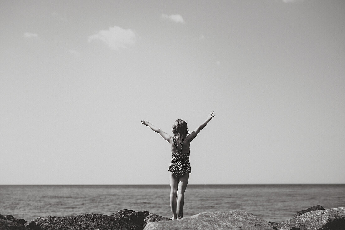 Girl at sea