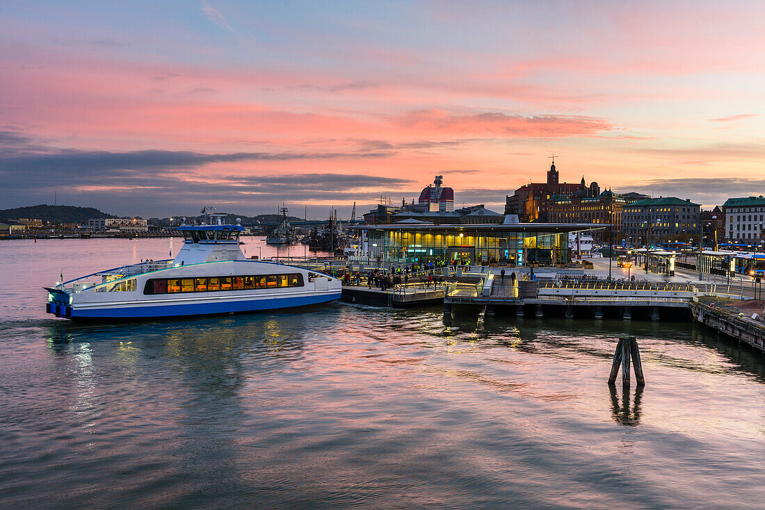 Ferry in harbor