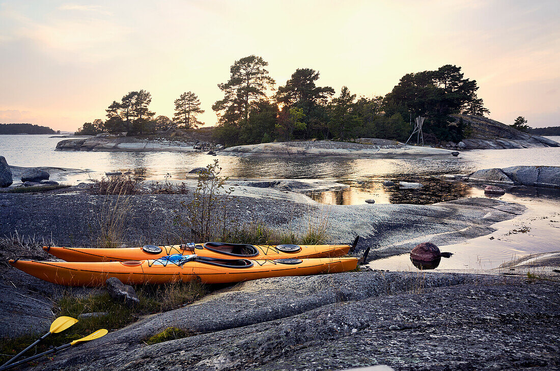 kayaks in the archipelago