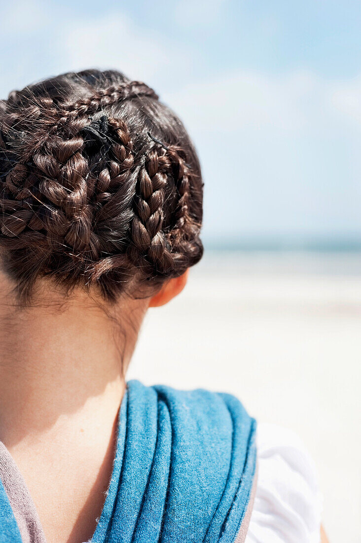 Woman with braided hair