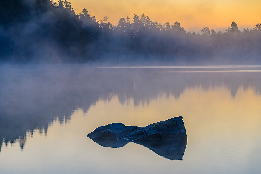 Sunset at lake