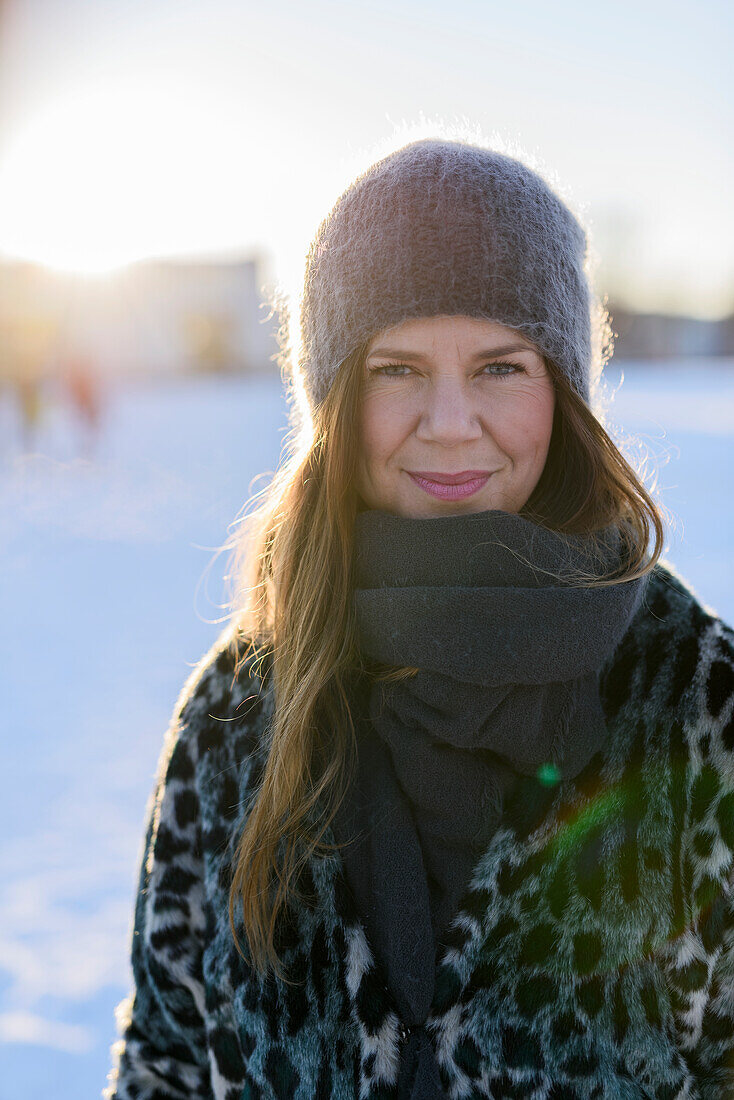 Portrait of smiling woman