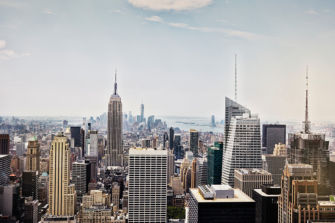 Cityscape with skyscrapers