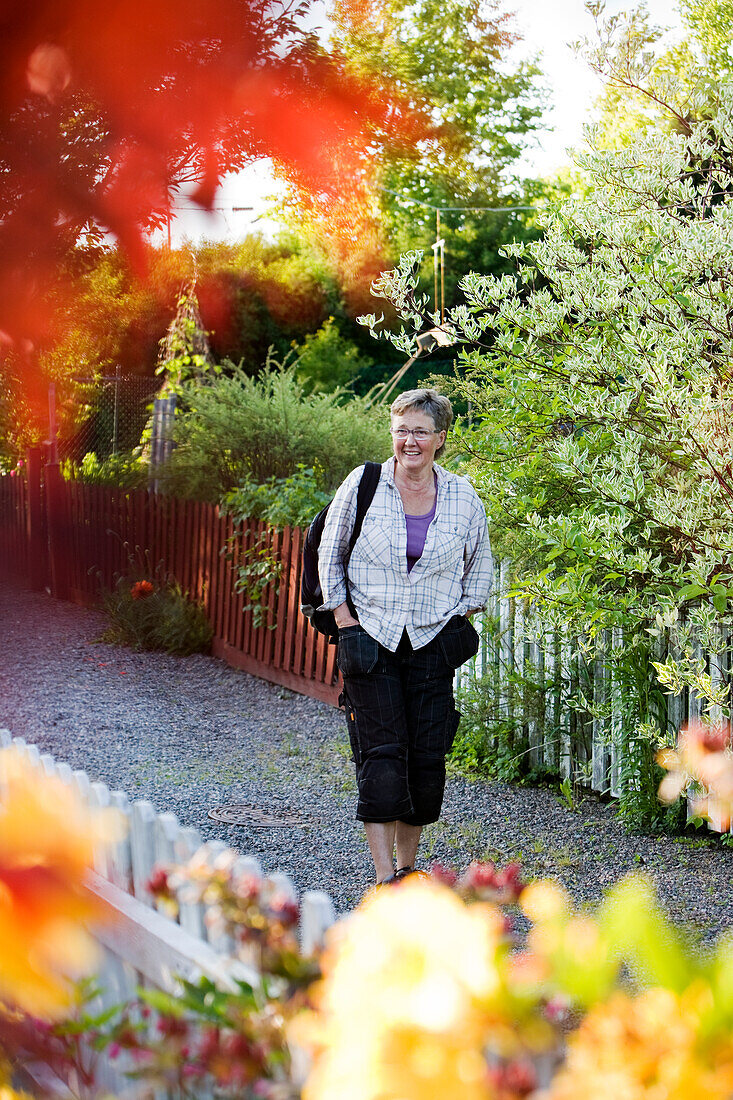 Smiling mature woman