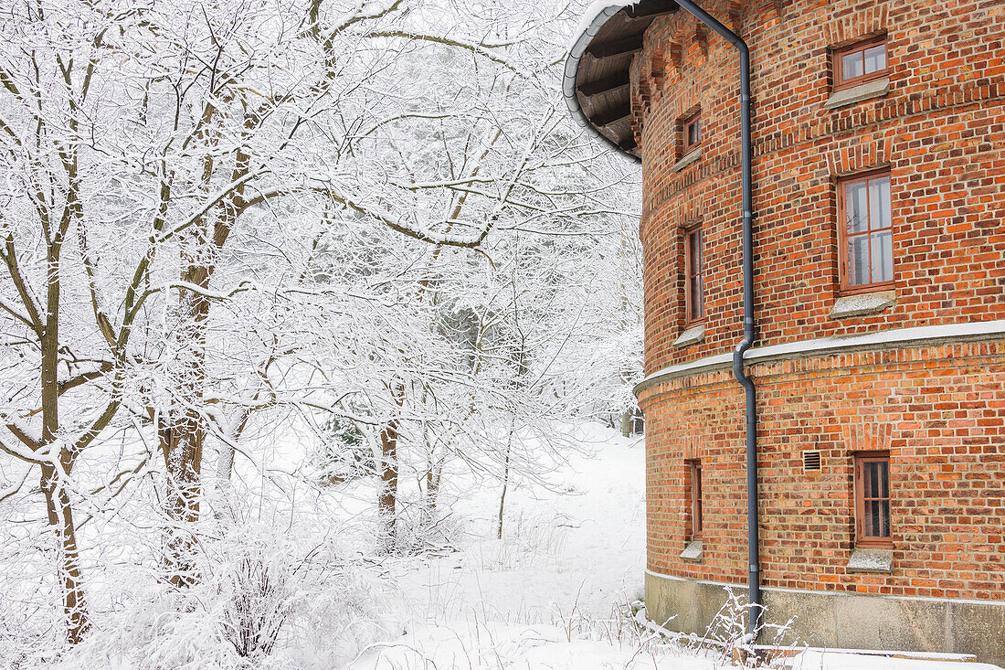 Wasserturm im Winter