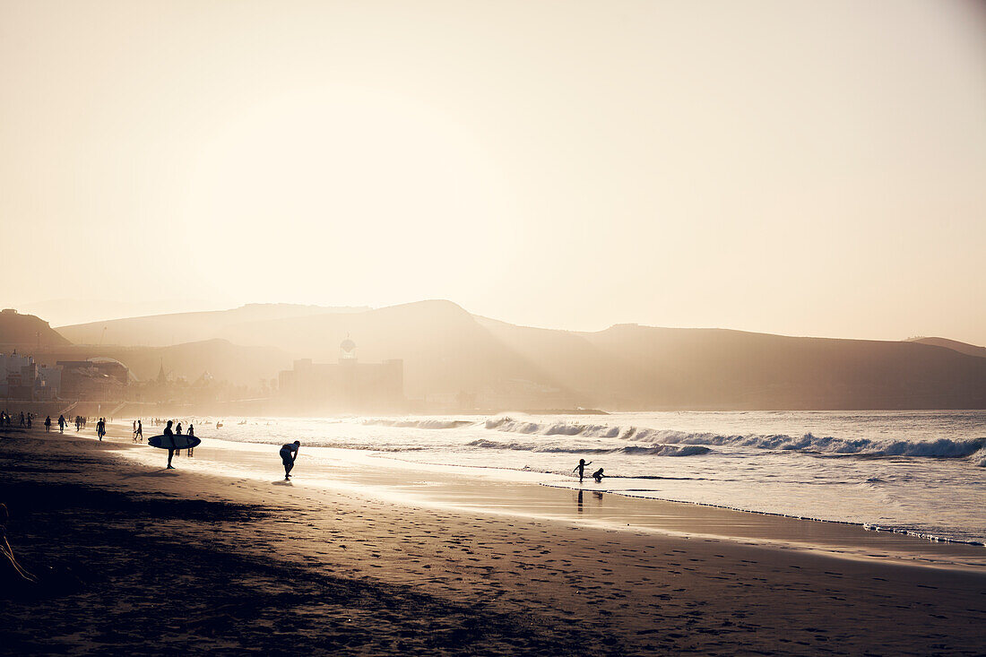 Beach at sunset